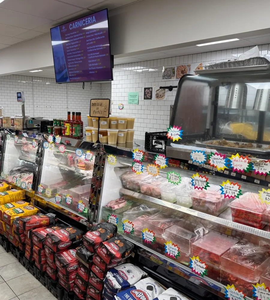 The butcher counter at Mercado El Valle