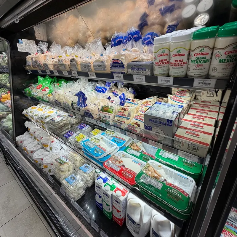 Dairy and cheese case